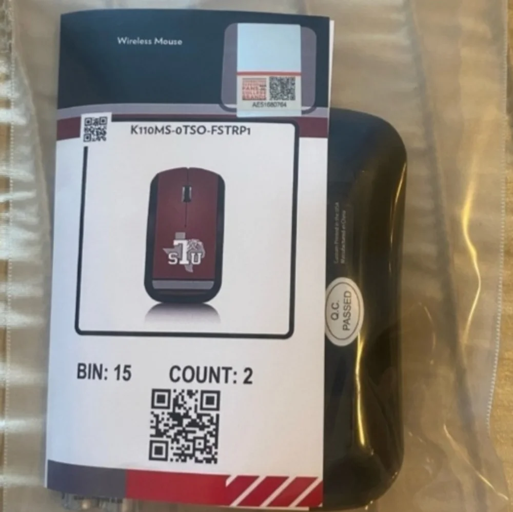 Texas Southern Tigers Keyscaper Stripe Design Wireless Mouse